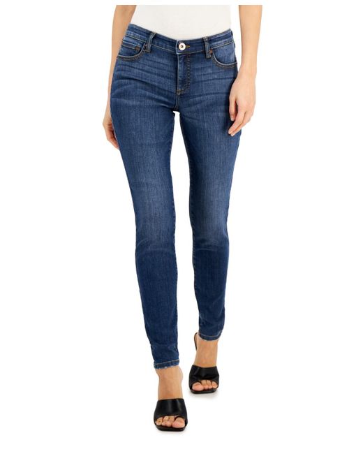 INC International Concepts Blue Mid Rise Skinny Jeans