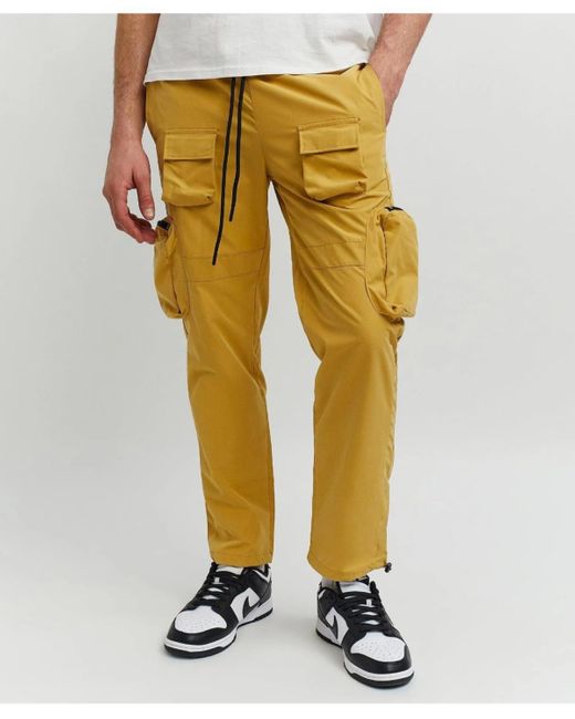 Reason Yellow Utility jogger Pants for men