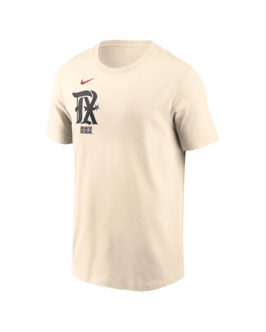 Nike Natural Corey Seagerâ Texas Rangers City Connect Fuse Name Number T-shirt for men