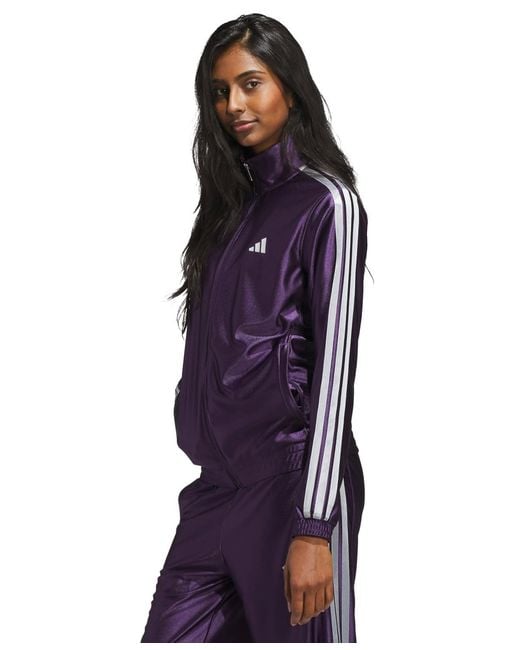 Adidas Purple Shine Regular Fit Sportswear Jacket