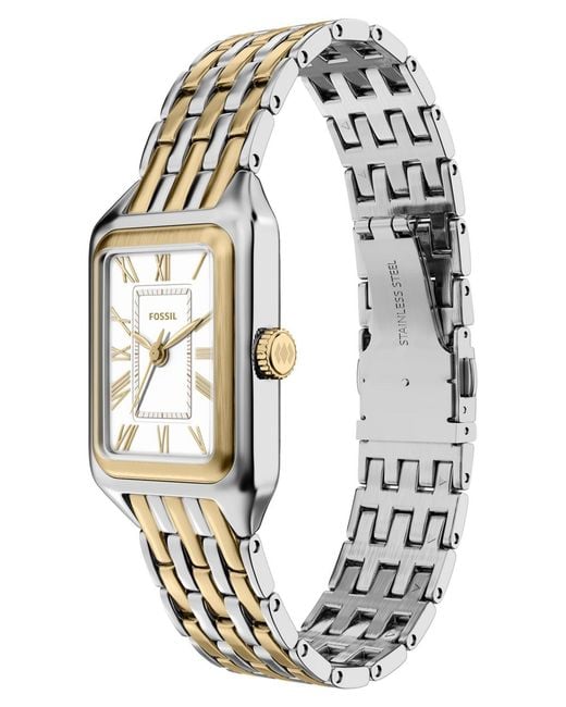 Fossil Metallic Raquel Three-hand Stainless Steel Watch