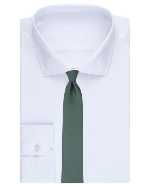 Alfani Green Modern Solid Slim Tie for men