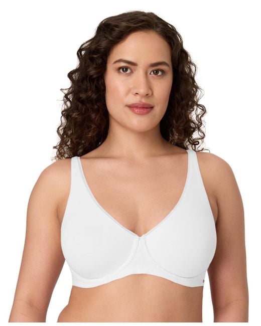 Bali White Cotton Collection 2-ply Underwire Bra Df8131