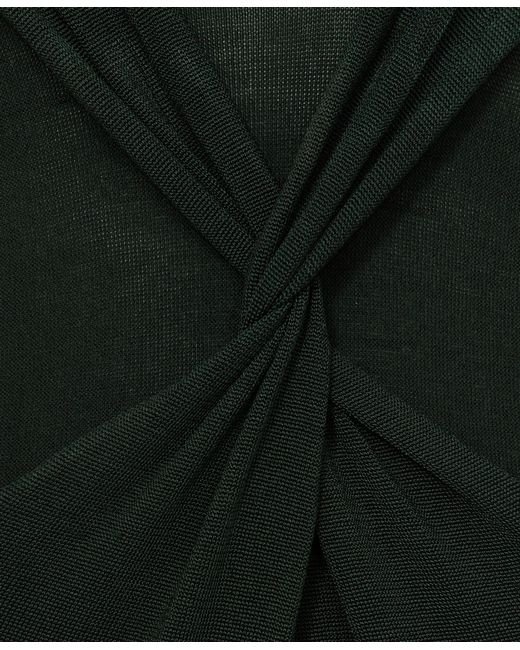 Reiss Black Cut-out Knitted Maxi Dress