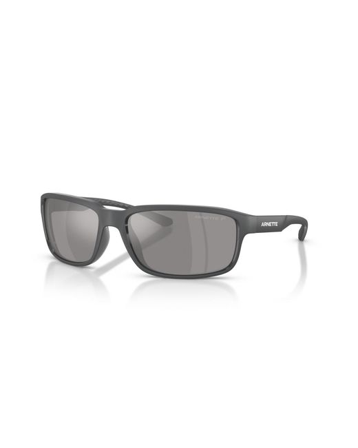 Arnette Gray Rectangle Polarized Sunglasses for men