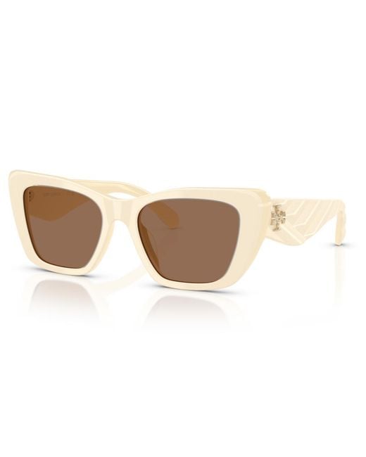 Tory Burch Natural Large Sunglasses