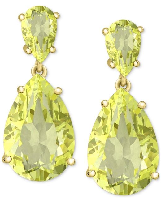 Macy's Yellow Drop Earrings