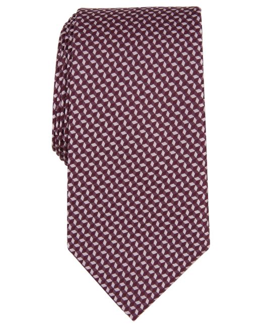 Michael Kors Purple Woven Neat Tie for men