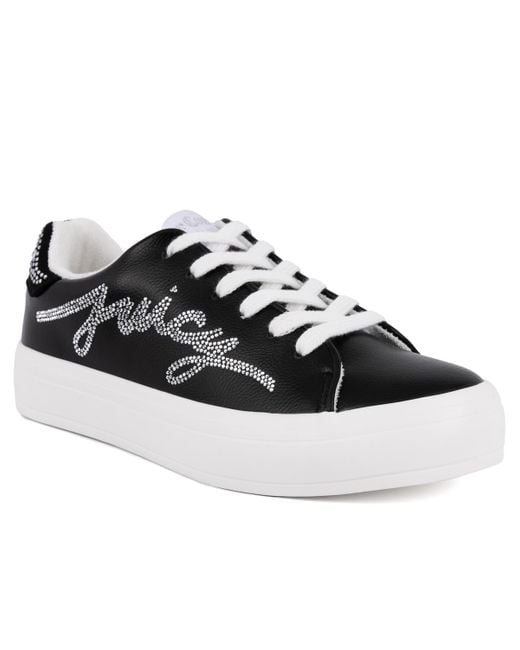 Juicy Couture Black Auerlie Embellished Sneakers
