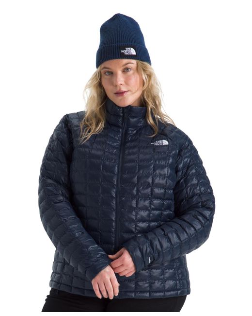 The North Face Blue Plus Size Thermoball Regular Fit Puffy Jacket
