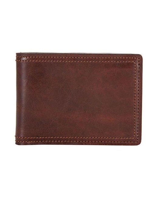 Bosca Brown Dolce Small Bifold Wallet for men