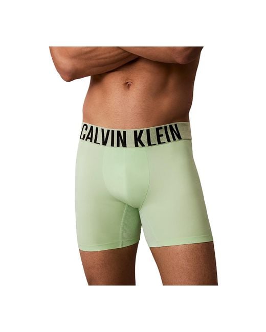 Calvin Klein Green Intense Power Boxer Briefs for men