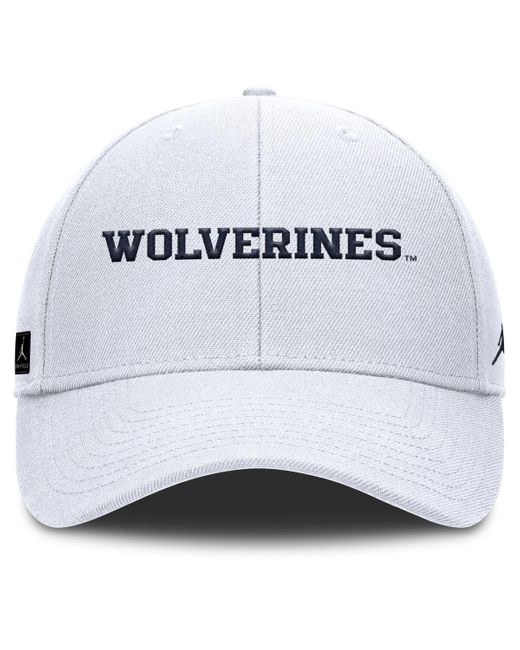Nike White Michigan Wolverines 2025 On-field Rise Performance Adjustable Hat for men