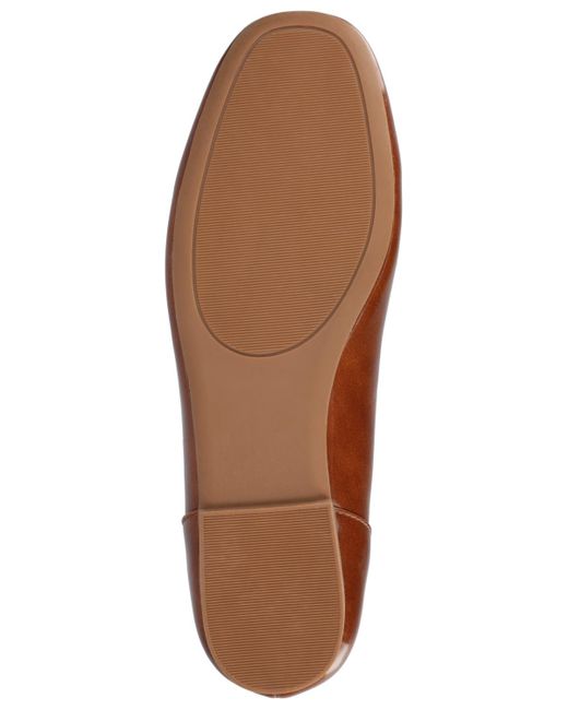 Journee Collection Brown Noelia Square Toe Ballet Flats