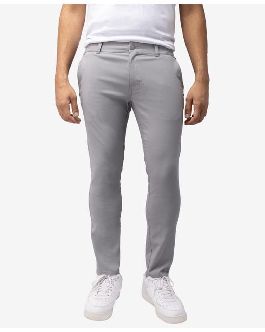 Xray Jeans Brown X-ray Trouser Slit Patch Pocket Nylon Pants for men