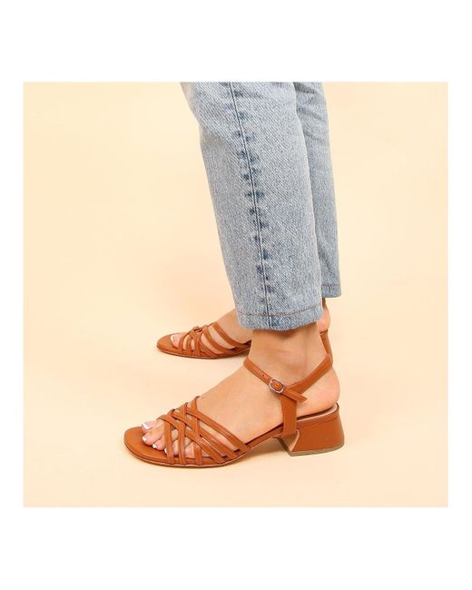 Alterre Brown Jackie Customizable Bell Sandals