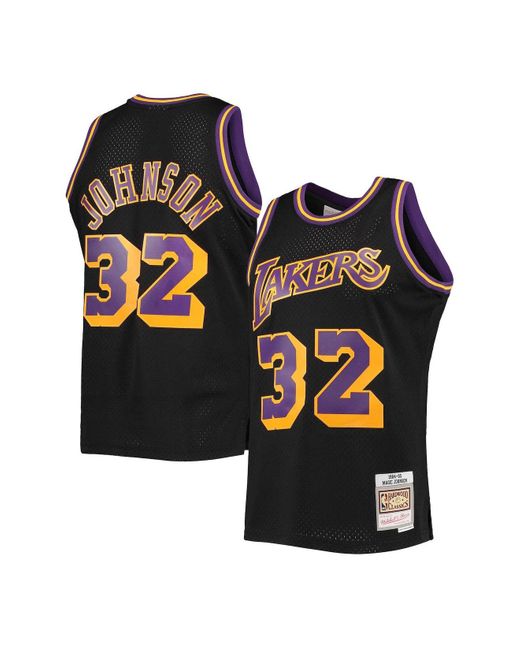 magic johnson mitchell and ness jersey