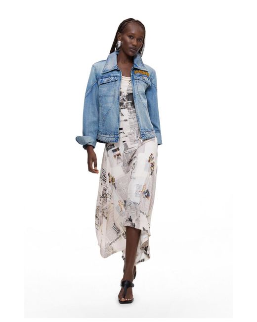 Desigual Blue Disney Printed Jacket