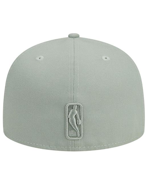 KTZ Green Los Angeles Lakers Sage Color Pack 59fifty Fitted Hat for men