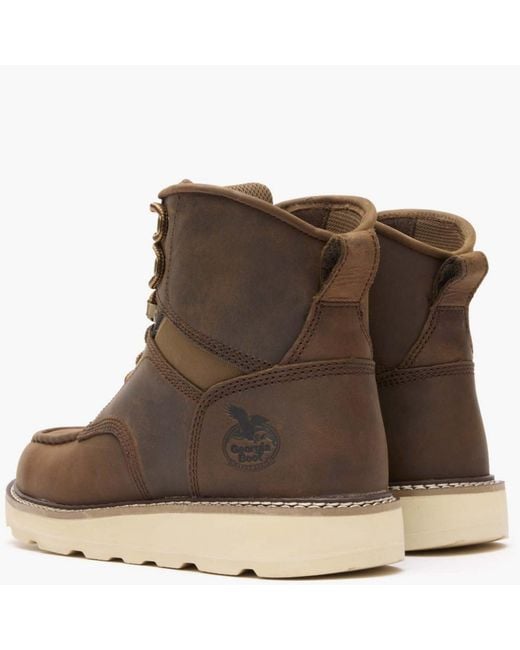 Georgia Boot Brown Core 37 6" Work Boot for men