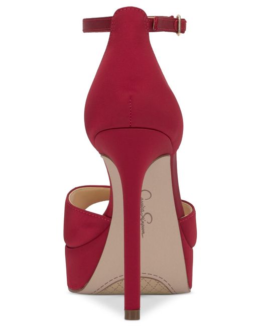 Jessica Simpson Red Sohilea Two-piece Platform Dress Sandals