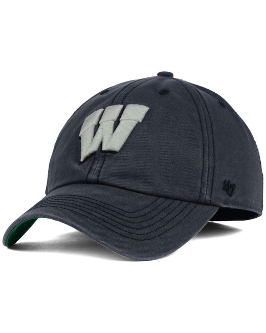 47 Brand Gray Wisconsin Badgers Sachem Cap for men