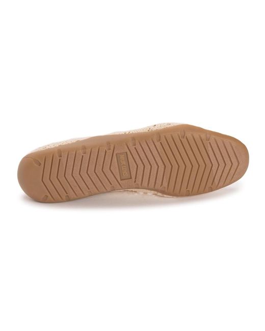 Muk Luks Women's Natural Shelby Ballerina Shoe