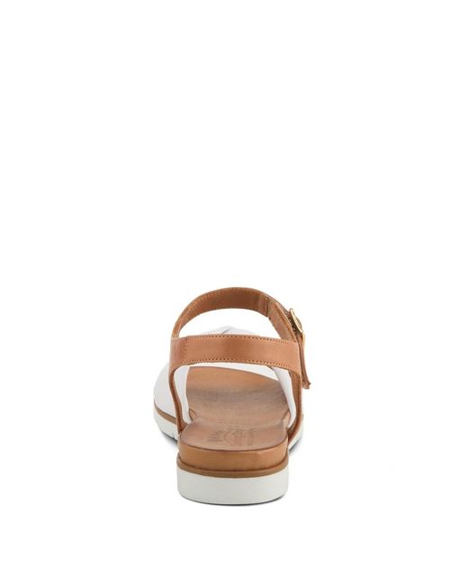 Spring Step Brown Nihira Flat Sandal