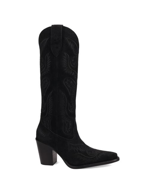 Dingo Black The Duke Leather Boot for men