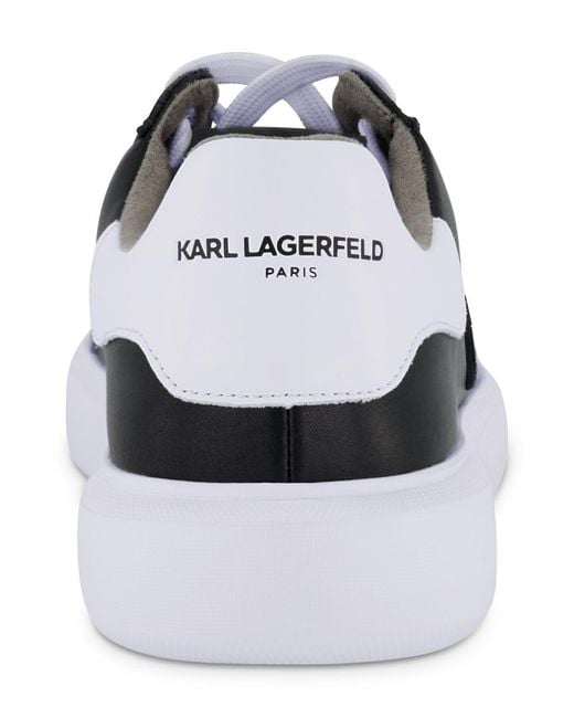 Karl Lagerfeld Black Karl Patch Sneakers for men