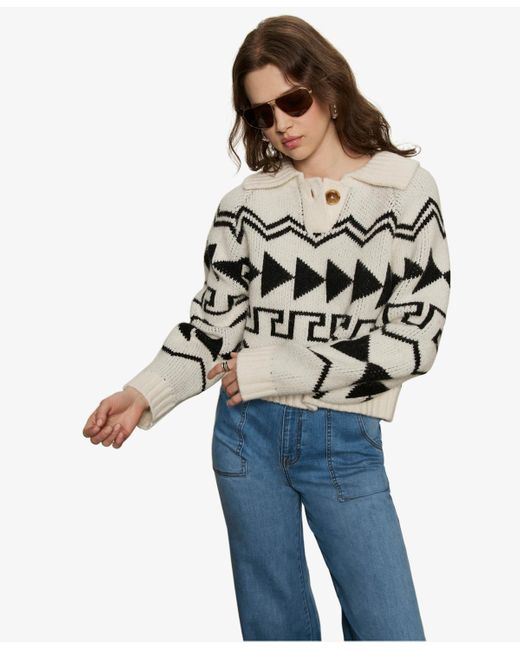 Sanctuary Multicolor Below Zero Fair Isle Popover Sweater
