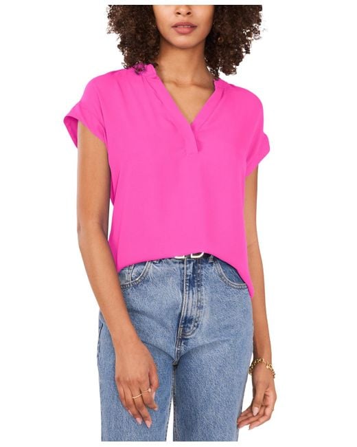 Vince camuto pink blouse hotsell