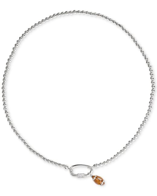 Kendra Scott Metallic Football Metal Strand Necklace