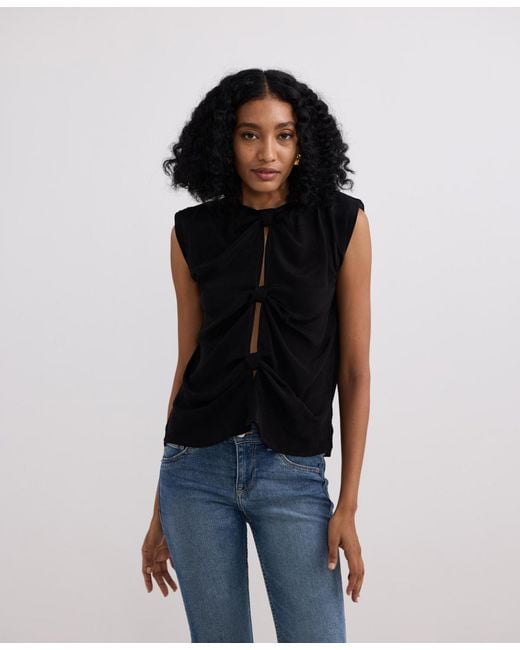 REISTOR Black The Knot-so-basic Top