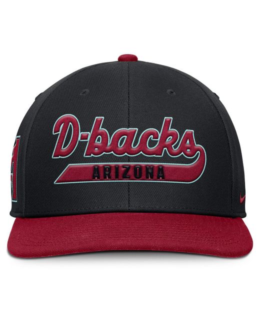 Nike Black/red Arizona Diamondbacks Pro Performance Snapback Hat for men