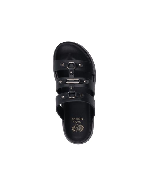 Gc Shoes Black Stevie Strappy Platform Wedge Sandals
