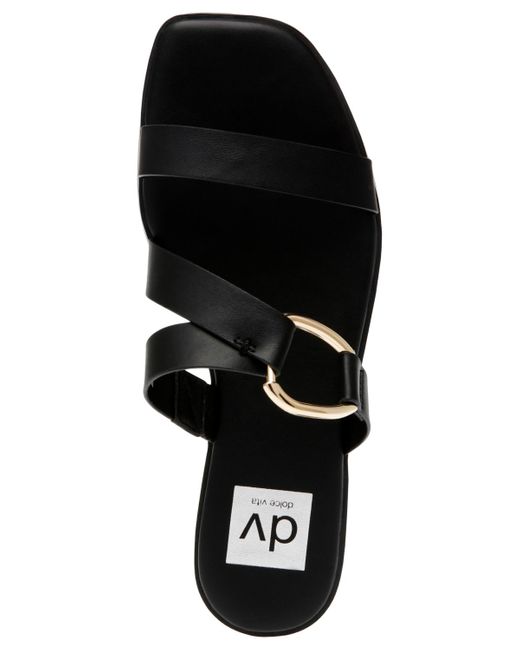 DV by Dolce Vita White Masani Flat Slide Sandals