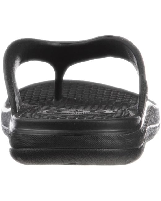 Totes Black Ara Thong Sandals for men