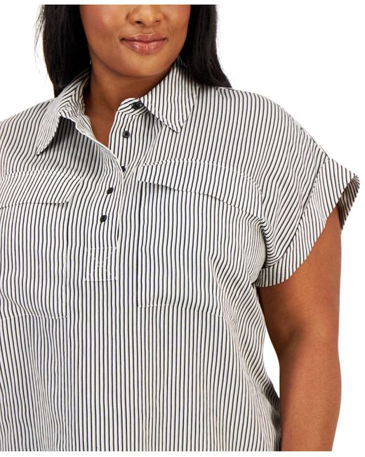 Calvin klein plus blouse Clearance