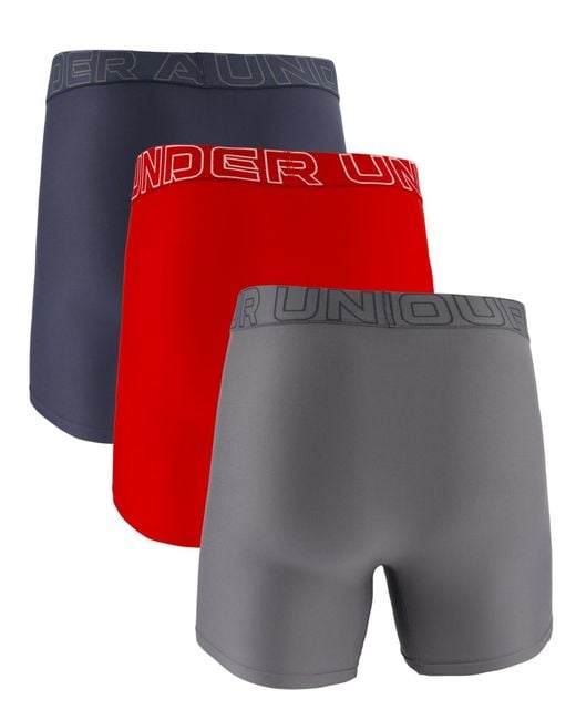 Under Armour Gray Boxerjock Performance Tech Solid Boxer Briefs for men