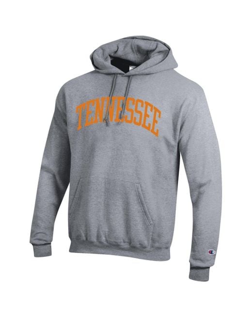 Champion Gray Tennessee Volunteers Basic Arch Fleece Pullover Hoodie for men
