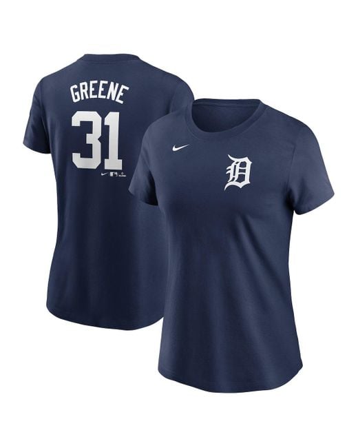Nike Blue Riley Greene Detroit Tigers Fuse Name Number T-shirt