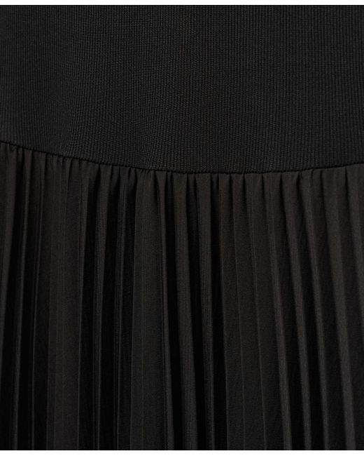 Mango Black Asymmetrical Pleated Dress