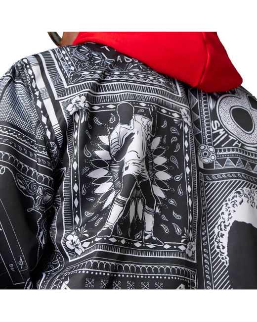 Adidas Black Arsenal 2023/24 Reversible Anthem Ian Wright Full-zip Jacket for men