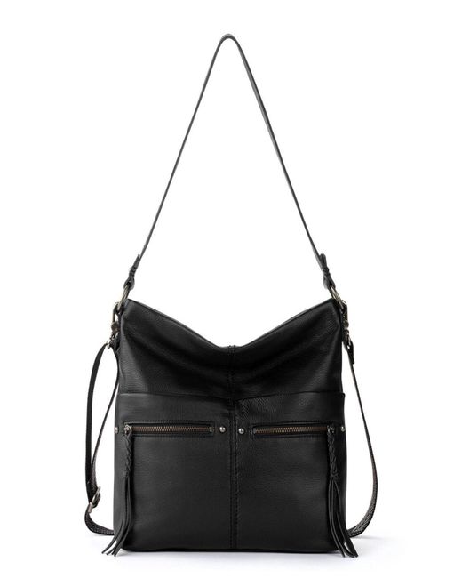 The Sak Ashland Leather Bucket Hobo Bag in Black 1 (Black) - Lyst