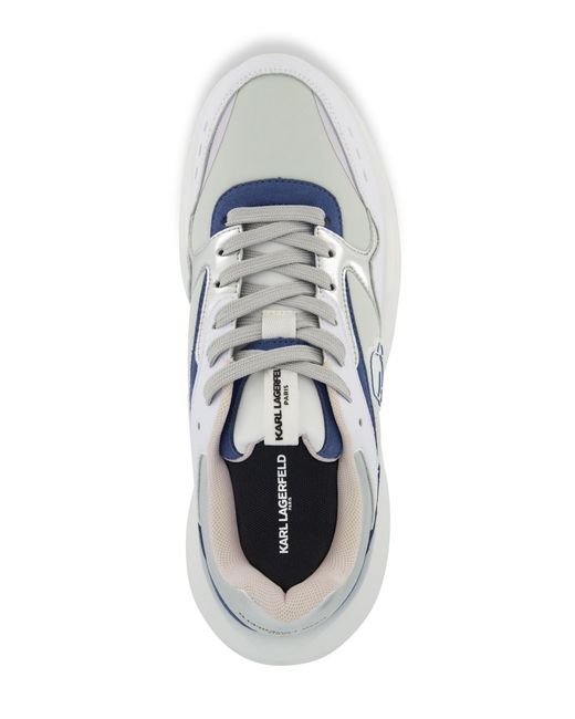 Karl Lagerfeld White Side Logo Head Patch Running Sneakers for men