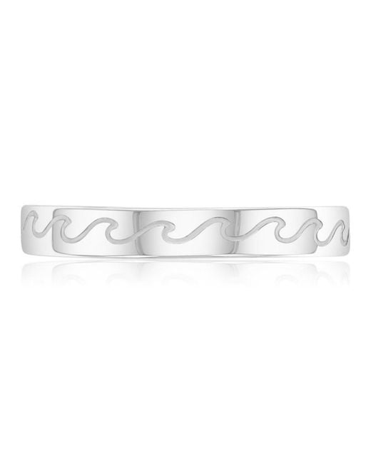 Roxy White Waterproof Yellow Wave Toe Ring