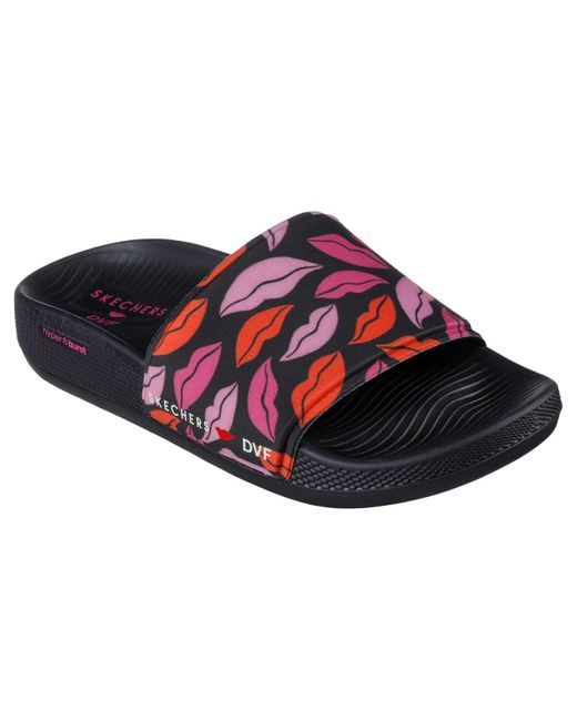 Skechers Dvf Hyper Slide Sandals From Finish Line In Red | Lyst