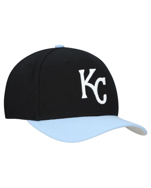 Mitchell & Ness Black And Kansas City Royals Basic Coop Pro Adjustable Hat