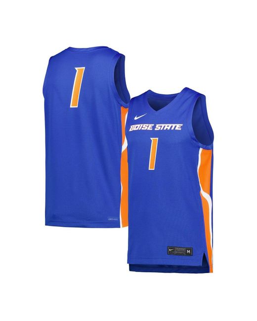 Nike Royal Boise State Broncos Replica Basketball Jersey in Blue for ...